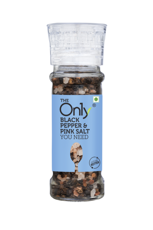 On1y Black Pepper & Pink Salt Grinder