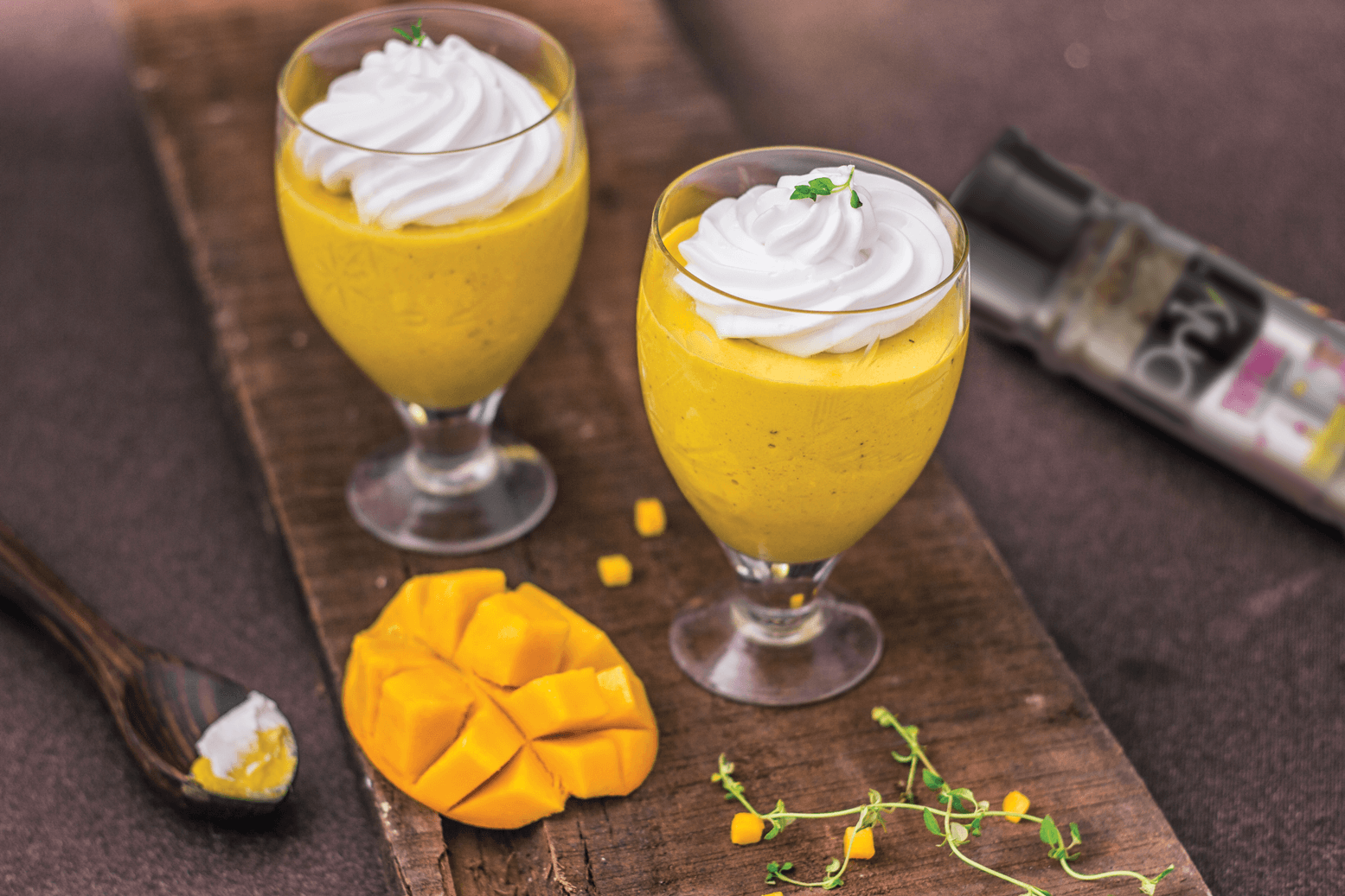 Thyme & Black Pepper Mango Mousse